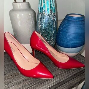 Lovirs Red Pointed-Toe Stiletto Heels